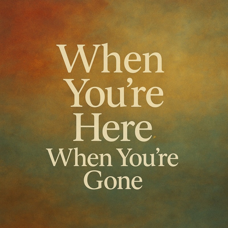 When You're Here, When You're Gone — Evniya album cover